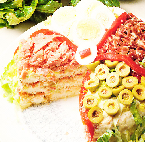 Pastel de ensaladilla