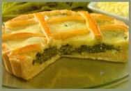 Pastel de espinacas y queso