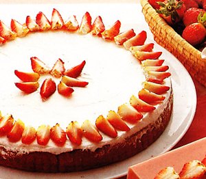 Pastel de fresas