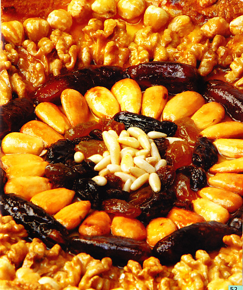 Pastel de frutos secos