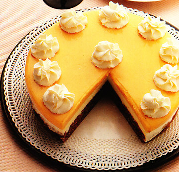 Pastel de limón y chocolate