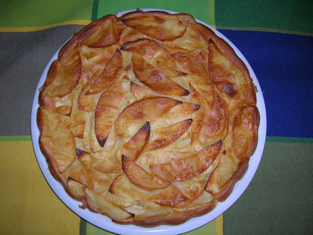Pastel de manzana con ron