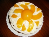 Pastel de melocotones