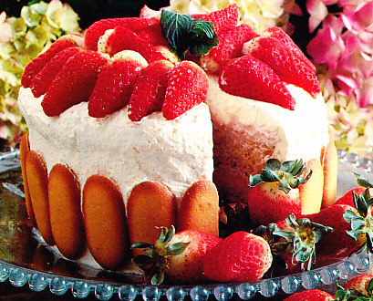 Pastel de mousse de fresones