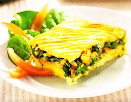 Pastel de patata y verdura