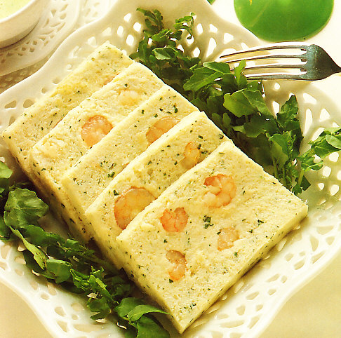 Pastel de pescadilla y langostinos