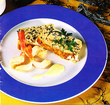 Pastel de pescado con algas