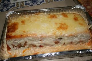 Pastel de pisto con sardinas
