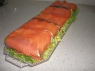 Pastel de salmón ahumado