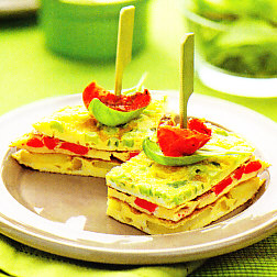 Pastel de tortillas variadas