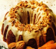 Pastel de zanahorias con nueces y pasas
