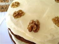 Pastel de zanahorias y nueces