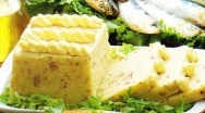 Pastel frío de pescado