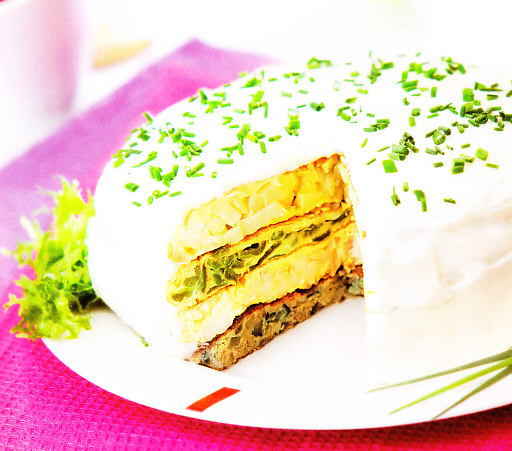 Pastel frío de tortillas