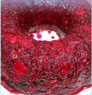 Pastel ligero de peras al vino