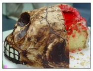 Pastel repugnante de Halloween