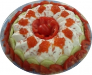 Pastel sueco de salmón ahumado