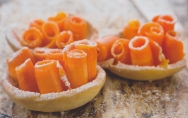 Pastelillos tatín de zanahoria