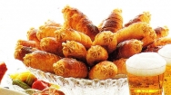 Pastelitos de salmón y trucha ahumada