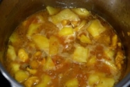 Patatas con chocos