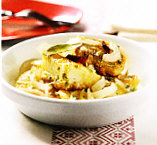 Patatas escabechadas con bacalao
