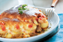 Patatas gratinadas al microondas