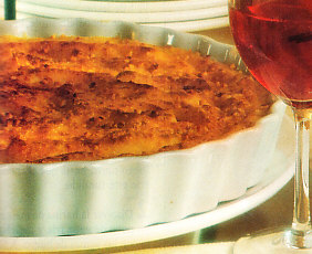 Patatas gratinadas con bechamel