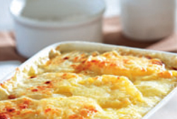 Patatas gratinadas con setas y queso Reblochón