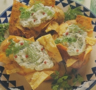 Patatas rellenas de requesón