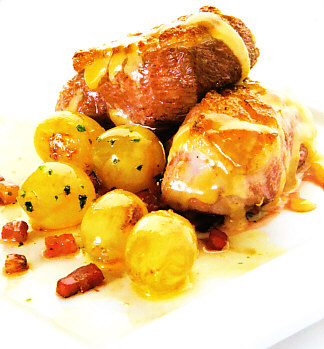 Pato con uvas y salsa de oporto