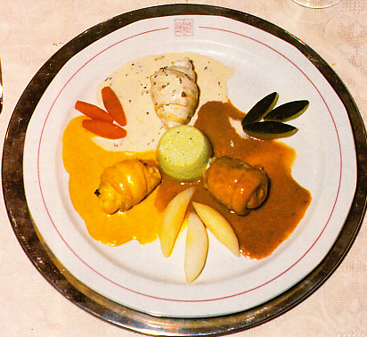 Paupiettes de lenguado a los tres aromas