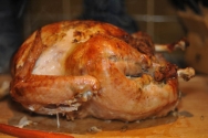 Pavo al horno relleno