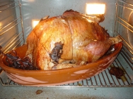Pavo relleno de castañas