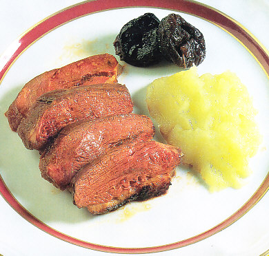 Pechuga de pato lacado a la salsa de miel y soja