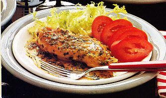 Pechugas de pollo a las hierbas