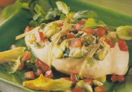 Pechugas de pollo rellenas de hortalizas