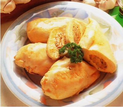 Pechugas rellenas de queso y foie-gras