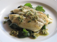 Pescado a la plancha con estragón