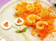 Pescado con sésamo y nuez de coco