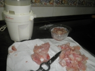 Picando la carne