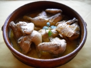 Picantones con cítricos