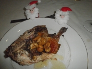 Picantones rellenos de castañas