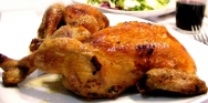Picantones rellenos de frutos secos