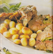 Pierna de cabrito al horno con trufas