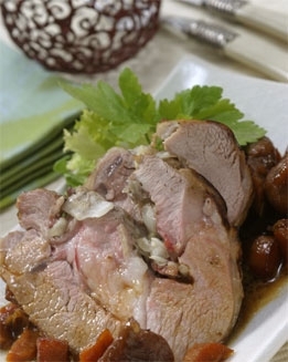 Pierna de cabrito rellena
