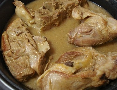 Pierna de cordero lechal estofada