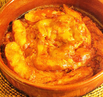 Pies de cerdo con nabos
