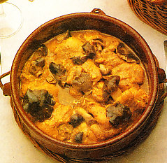 Pies de cerdo con rovellones.