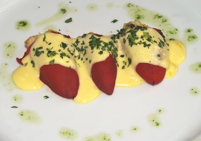 Pimientos de piquillo a la mayonesa perfumada