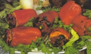 Pimientos rellenos de arroz